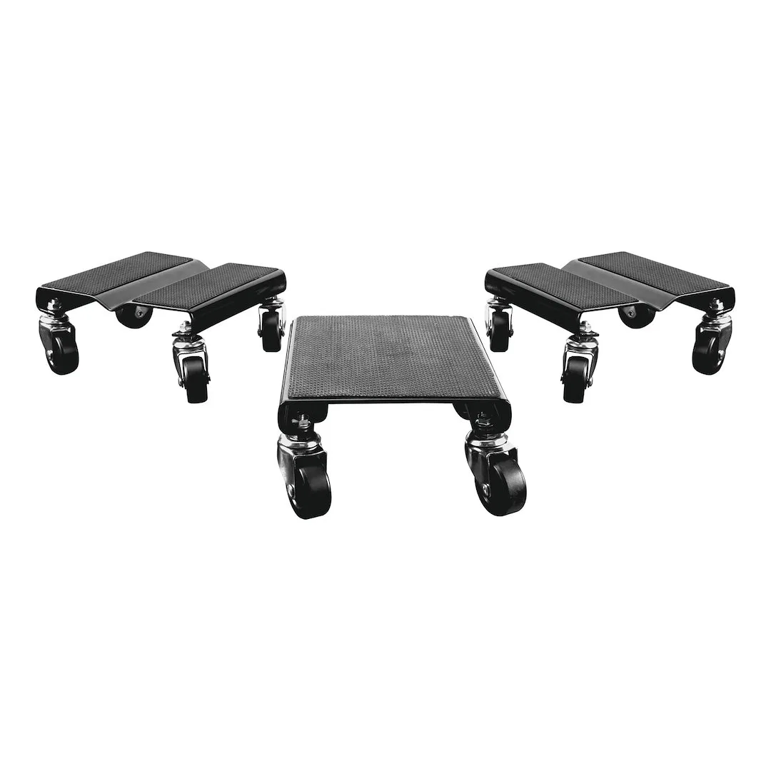 W41061 – PERFORM TOOL Wheel Dolly, For Snowmobile 1500 Pound Capacity 2 Inch Caster Rubber Covered Top
